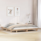 Bed Frame without Mattress 160x200 cm Solid Wood Pine 850653