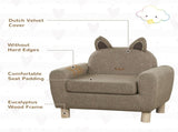 Kids Sofa Toddler Chair Children Armchair for Preschool Bedroom Playroom with Ear Modeling Wood T3398P347653