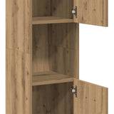 Bathroom Hanging Cabinet Artisian Oak 30x30x130 cm Engineered Wood 856222