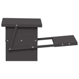Chicken Treadle Feeder Black 48.5 x 39.5 x 19 cm 874672