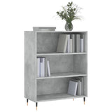 Bookcase Concrete Grey 69.5x32.5x90 cm Engineered Wood 828344