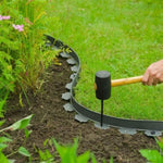 ZNTS Nature Garden Border Edging 5cmx10m Grey 442629
