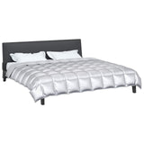 Winter Duvet 200 x 200 cm 450 gsm Silver 42025863