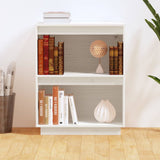 Console Cabinet White 60x34x75 cm Solid Wood Pine 813820