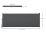 Retractable Sun Side Awning Screen Fence Patio Garden Wall Balcony Screening Panel Outdoor Blind T3398P311650