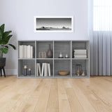 Book Cabinet/Sideboard Grey Sonoma 66x30x130 cm Engineered Wood 815250