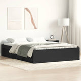 Bed Frame without Mattress Black 140x200 cm 3203860