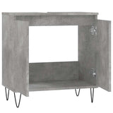 Bathroom Cabinet Concrete Grey 58x33x60 cm Engineered Wood 831584