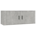 2 Piece TV Cabinet Set Concrete Grey Engineered Wood 3188482