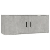3 Piece Wall-mounted TV Cabinet Set Concrete Grey 100x34,5x40 cm 3188378