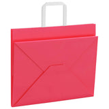 Paper Bags 250 pcs with Handles Pink 32x22x24 cm 4101903