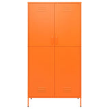 Wardrobe Orange 90x50x180 cm Steel 336246