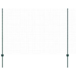 Fence Posts Green 44 pcs Green Metal 3335925
