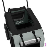 Pet Bike Trailer Grey and Black Oxford Fabric and Iron 93895