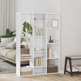 Room Divider/Book Cabinet White 100x24x140 cm Engineered Wood 800441