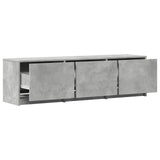 TV Cabinet with LED Concrete 140 x 34 x 40 cm Engineered Wood 8006555