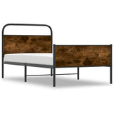 Bed Frame without Mattress 107x203 cm Sonoma Oak Engineered Wood 4100388