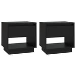 ZNTS Bedside Cabinets 2 pcs Black 45x34x44 cm Engineered Wood 809515