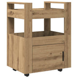Kitchen Trolley Artisan oak 60 x 45 x 80 cm Engineered wood 862121