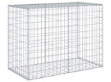 Gabion Basket with Cover 100x50x100 cm Galvanised Iron 3295142