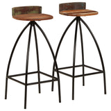 Bar Chairs 2 pcs Solid Reclaimed Wood 245264