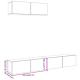 Wall Mounted TV Cabinets 3 pcs Artisan Oak 100x30x30 cm Engineered Wood 3329008