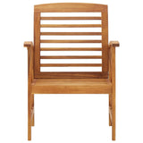 Garden Chair Set of 2 Natural Wood Solid acacia wood Standard 310266