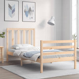 Bed Frame without Mattress Small Single Solid Wood Pine 3193751
