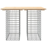 Garden Table Gabion Design 100x70x72 cm Solid Wood Pine 834362