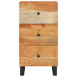 ZNTS Sideboard with 3 Drawers 40x33.5x75 cm Solid Wood Acacia 352906