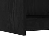 Sideboard Black Oak 75 x 36 x 80 cm Engineered Wood 8011108