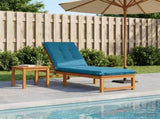 Sunlounger Cushion GEMERT 100% Polyester Light Blue 947361