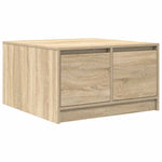 ZNTS Coffee Table with Drawers Sonoma Oak 70.5x70x40 cm 3328410