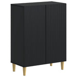 3 Piece Bathroom Cabinet Set ARNHEM Black Engineered Wood 3417442
