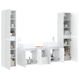 Bathroom Furniture Set 5 pcs White 33 x 34.5 x 160 cm 3406033