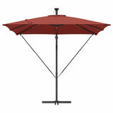 Umbrella Terracotta 249 x 249 x 250 cm Polyester and Aluminium 42003406