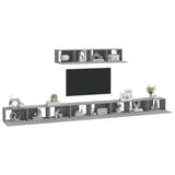 4 Piece TV Cabinet Set Grey Sonoma Engineered Wood 3114612