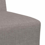 Modular Sofa Unit Armless 3 pcs Taupe 55 x 74 x 82 cm Fabric 3399798