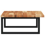 Basin Shelf Wall Mounted Steel and Solid Wood Acacia 3302833