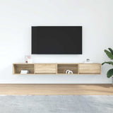 TV Cabinets 2 pcs Sonoma Oak 100x31x25.5 cm Engineered Wood 861477