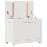 Storage Box White 60x32x45.5 cm Solid Wood Pine 823545