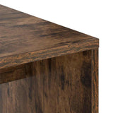 Desk with Shelf Smoked Oak 102 x 50 x 124 cm Engineered Wood 869358