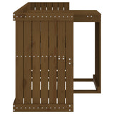 Balcony Set 2 Seater Honey Brown Solid Wood Pine 825061