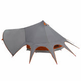 Teepee Tent 3-Person Grey and Orange 312 x 312 x 197 cm 42004010