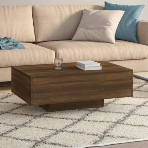 ZNTS Coffee Table Brown Oak 85x55x31 cm Engineered Wood 815761