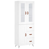 Highboard White 69.5x34x180 cm Engineered Wood 3198633