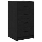 Sideboard with Drawer Black oak 40 x 41 x 75 cm Engineered wood 865056