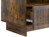 TV Cabinet Smoked Oak 102 x 34.5 x 50 cm Engineered Wood 893990