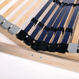 Slatted Bed Base without Mattress with 42 Slats 7 Zones 90x200 cm 246475