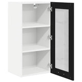 Hanging Cabinet Black Oak 40 x 31 x 80 cm Engineered Wood 884300